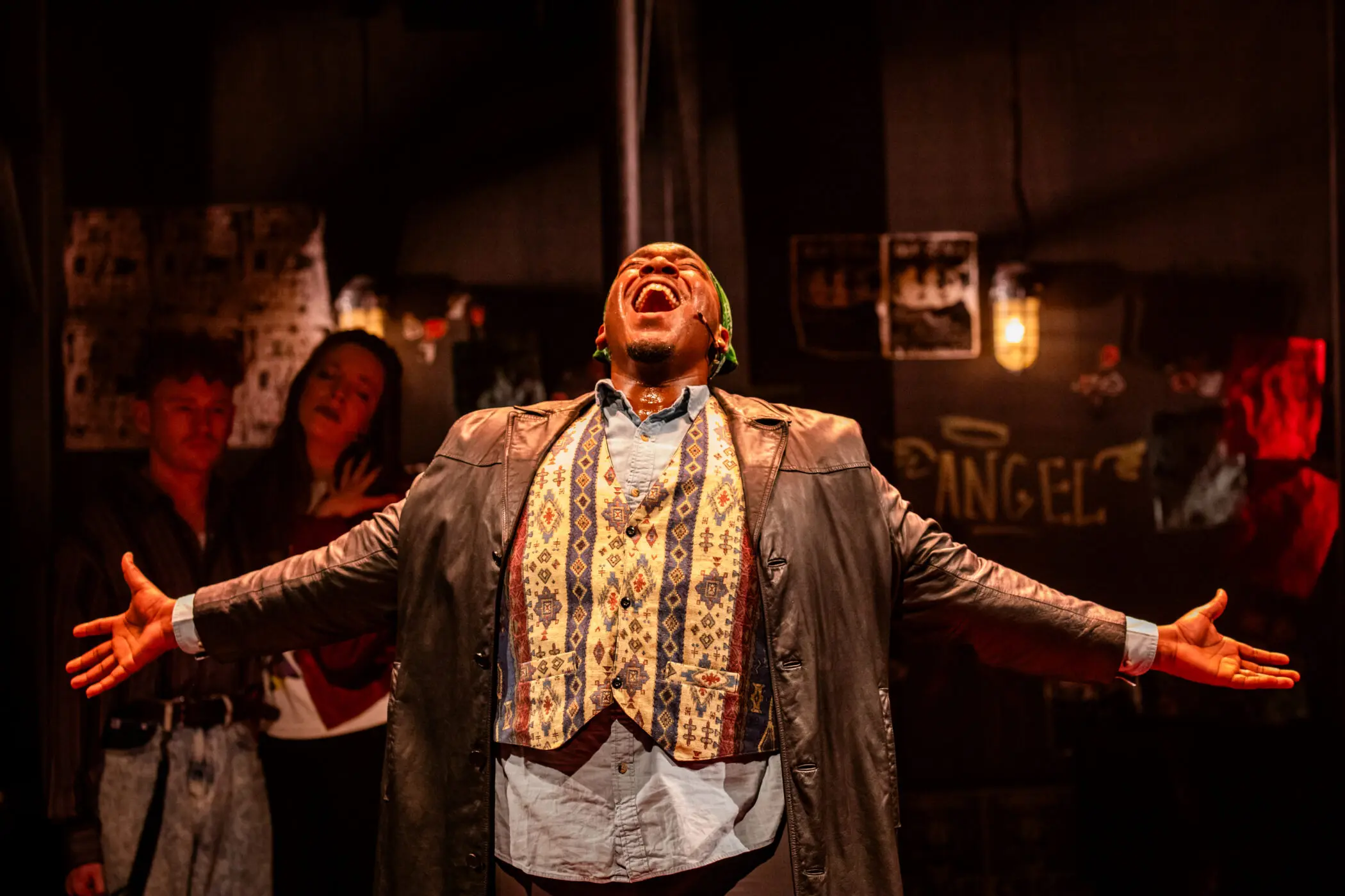 Rajeer Alford (Tom Collins) in Arden Theatre Company's 2025 production of RENT. Photos by Ashley Smith, Wide Eyed Studios.   