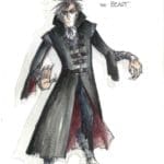 A Costume Sketch of the Beast's costume