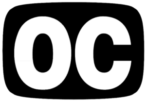 Icon with initials "O.C." for Open Captioning.